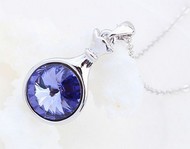 Chaîne & Pendentif bouteille swarovski
