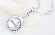 Cha&icirc;ne & Pendentif bouteille swarovski