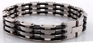 Bracelet en Silicone & Acier Inoxydable