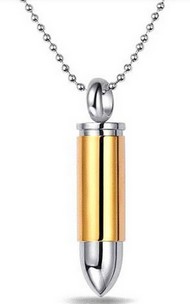 Chaine & pendentif balle de révolver