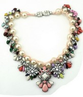 Collier Perles & Fleur multicolor