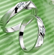 Bague argentée cristal