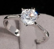 Bague Solitaire Swarovski Zircon