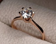 Bague Solitaire Swarovski Zircon