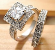 Ensemble Bague & Anneau Zircon