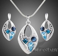 Ensemble Chaîne Pendentif Pendant d'oreille goutte