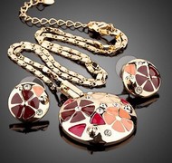 Ensemble Chaine Pendentif& B.O ronde