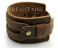 Bracelet  Large Bande Cuir