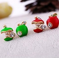 Clou d'Oreille Pomme Verte ou Rouge