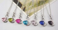 Chaine & Pendentif Cygne Coeur Cristal