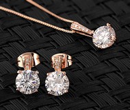 Ensemble Chaîne & C.O Swarovski zircon