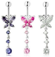 Piercing Papillon de Cristal