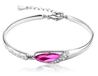 Bracelet Cristal Fuschia