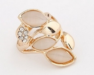 Bague Dorée Oeil de chat