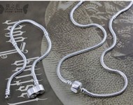 ensemble argent Chaine & bracelet serpent