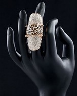 Bague Phalange Cristaux Autrichien