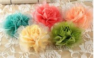 Broche Fleur en Tulle couleurs