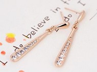 Pendant d'Oreille Goutte d'Eau de Cristal