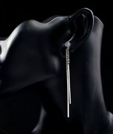 Pendant d'Oreille Fleur Swarovski
