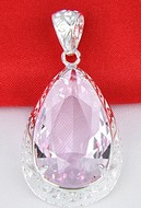 Pendentif topaze rose