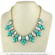 Collier Cristaux entrecoupés de Pierres