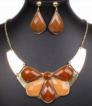 Ensemble Collier Goutte d'Eau & Pendant d'Oreille