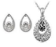 Ensemble Collier & Boucle d'Oreille en Swarovski
