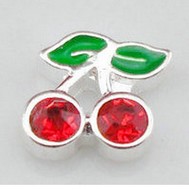 Charm Cerises Pour Médaillon Flottant