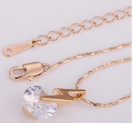 Cha&icirc;ne Serpent & Pendentif Eclair & son zircon