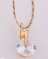 Chaîne Serpent & Pendentif Eclair & son zircon