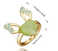 Bague papillon cristaux autrichien