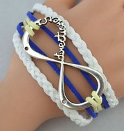 Bracelet 2 Tresses 2 Lacets Infini one Direction