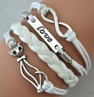 Bracelet Eté Tresse Lacets Infini Love & Chat