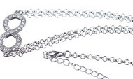 Cha&icirc;ne de Corps Argent Signe Infini