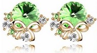 Boucle d'Oreille Cristal noeud swarovski