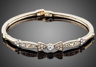 Bracelet Rigide motif Nœud Swarovski