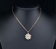 Chaîne & son Tournesol swarovski