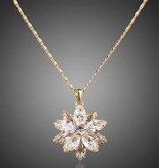 Cha&icirc;ne & son Tournesol swarovski