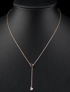 Collier Chaîne & ses Deux Coeurs