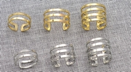Bague ajustable 2, 3 ou 4 arcs Dorée ou Argentée