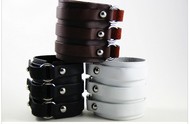 Bracelet Homme 3 bandes de cuir