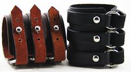 Bracelet Homme 3 bandes de cuir