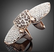 Bague Phalange Cristaux Autrichien