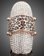 Bague Phalange Cristaux Autrichien