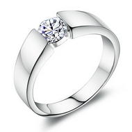 Bague One diamond Argentée
