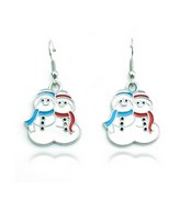 Pendant d'Oreille Bonhomme de Neige