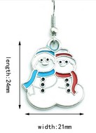 Pendant d'Oreille Bonhomme de Neige