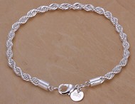 Bracelet Argent Chaîne Twist