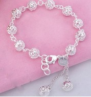 Bracelet Argent Boules en Filigrane