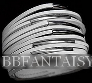 Bracelet Multiples Liens Noir, Rose ou Blanc